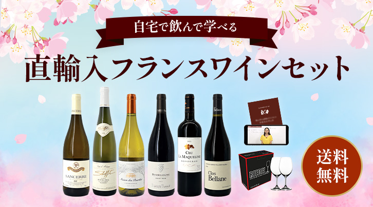自宅で飲んで学べる&nbsp;直輸入フランスワインセット&nbsp;送料無料