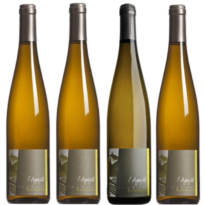 ドメーヌ・アガペ　2017年アルザス4品種飲み比べセット-Domaine Agapé 2017 Alsace 4-bottle Set